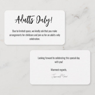 Adult only!💍 Minimalist Elegant Enclosure Card