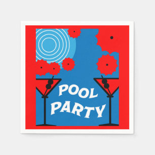 Adult Pool Parties   Napkin