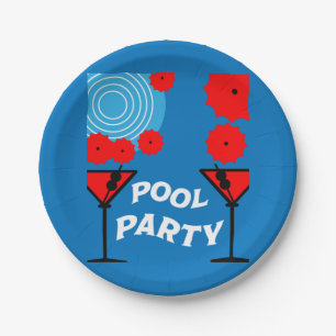 Adult Pool Parties   Paper Plate