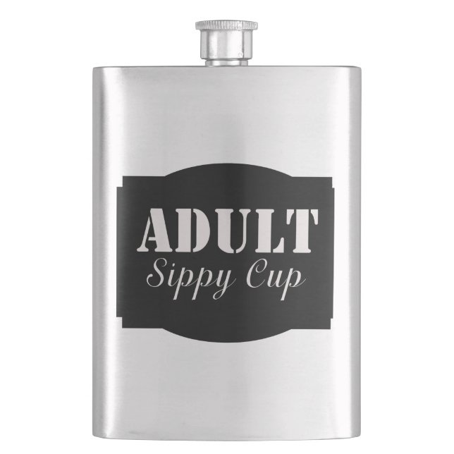 Adult Sippy Cup Hip Flask (Front)