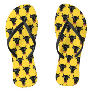 Adult Slim Straps with Flag of Uri, Switzerland Flip Flops