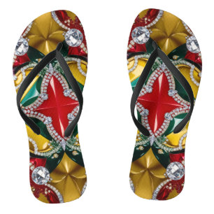 Adult Slim Straps with Los Angeles Colours Flip Flops