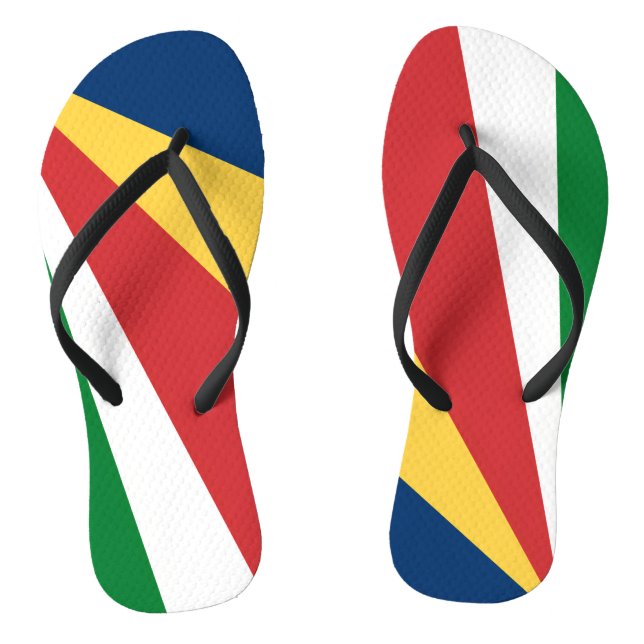 Adult Slim Straps with Seychelles Colours Flip Flops (Footbed)