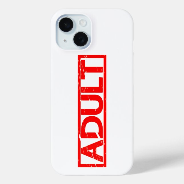 Adult Stamp Case-Mate iPhone Case (Back)