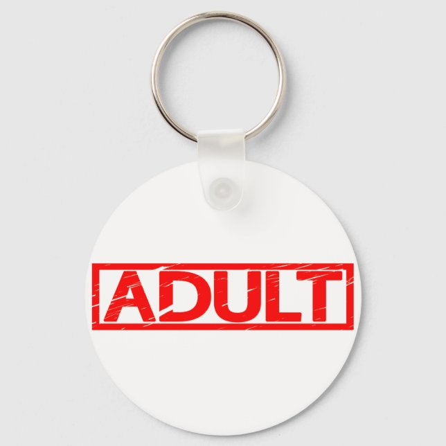 Adult Stamp Key Ring (Front)