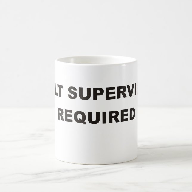 Adult Supervision Required Mug.1 Coffee Mug (Center)