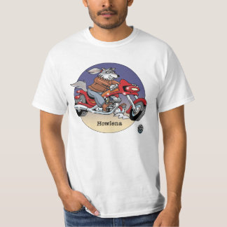 Adult T Shirt - Howlena, Bikers are Animals ©