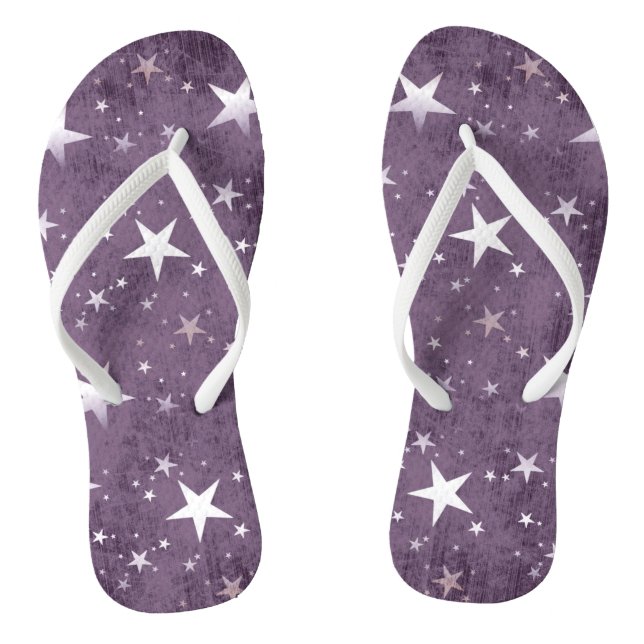 Adult, Thin Strap Flip Flops/Stars Flops (Footbed)