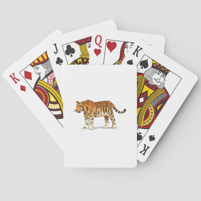 Adult Tiger Playing Cards (Back)