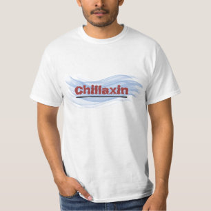 Adult TShirt Blue Wave Chillaxin