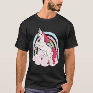 Adult Unicorn , Middle Finger Horn T-Shirt