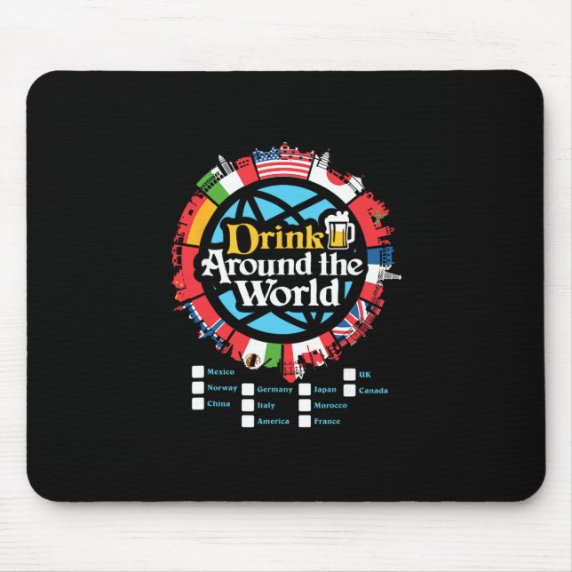Adult Vacation Drinking Showcase  Mouse Mat (Front)