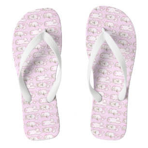 Adult, Wide Strap Flip Flops/Bunnies Flops