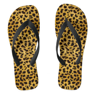 Adult, Wide Strap Flip Flops/Leopard Print Flops