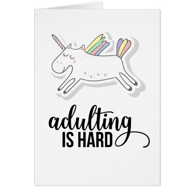 Adulting is Hard Funny (Front)