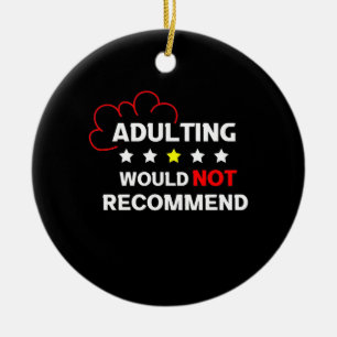 Adulting Will Not Recommend Ceramic Tree Decoration