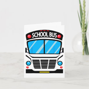 Adults And Kids School Bus Costume Halloween Card