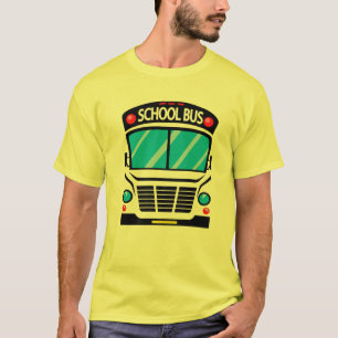 Adults And Kids School Bus Costume Halloween T-Shirt