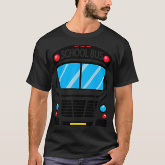 Adults And Kids School Bus Costume Halloween T-Shirt