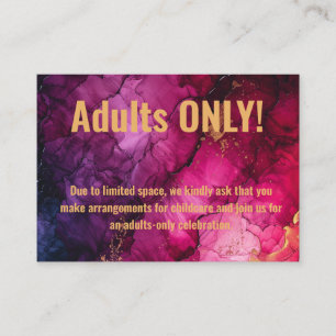 ADULTS Only Celestial Elegance Marble Symphony Enclosure Card