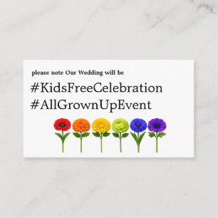 Adults Only LGBTQ+ 🌈 Flourish Together Enclosure Card