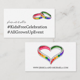 Adults Only LGBTQ+ 🌈 Intertwined in Pride  Enclosure Card