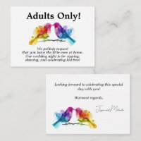 Adults Only LGBTQ+ Rainbow Lovebirds