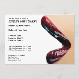 Adults Only Party Invitations