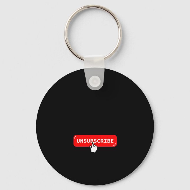 Aduting Is Hard Unsubscribe Izable Quote  Key Ring (Front)