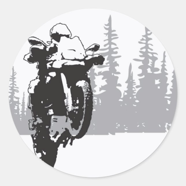 Adv Riding Classic Round Sticker (Front)