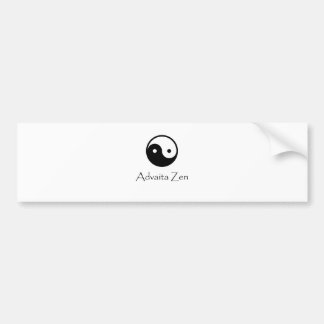 Advaita Zen / Yin & Yang -- knowing Oneness. Bumper Sticker
