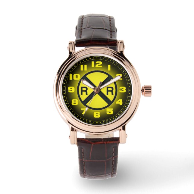 Advance Warning Sign Railroad Crossings  Watch (Front)