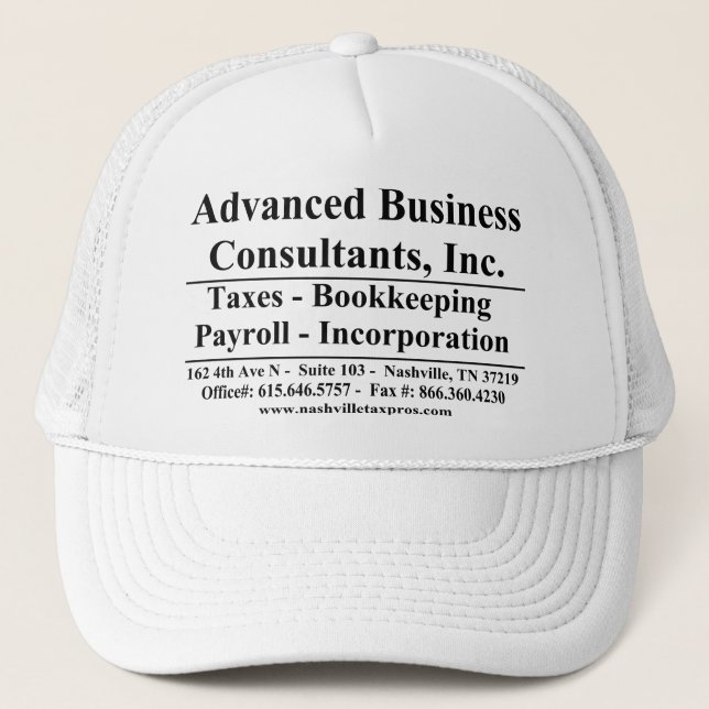 Advanced Business Trucker Hat (Front)