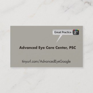 Advanced Eye Care Centre Business Card