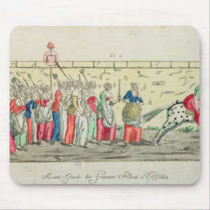 Advanced guard of the women going to mouse mat