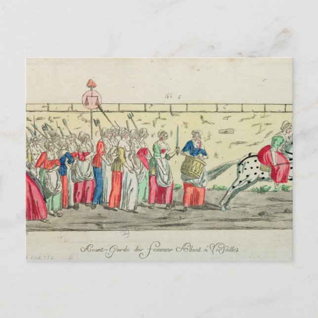 Advanced guard of the women going to postcard (Front)