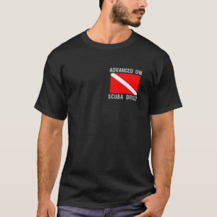 Advanced Open Water Scuba Diver Down Flag Diving D T-Shirt