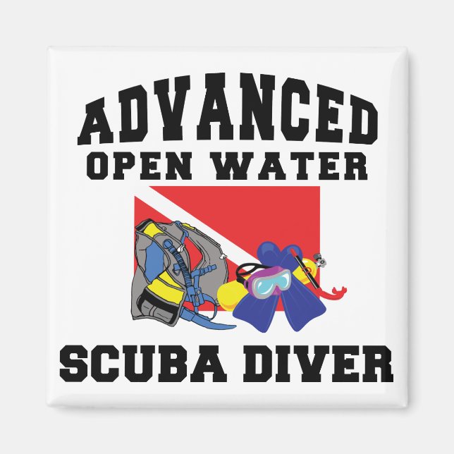 Advanced Open Water SCUBA Diver Magnet (Front)