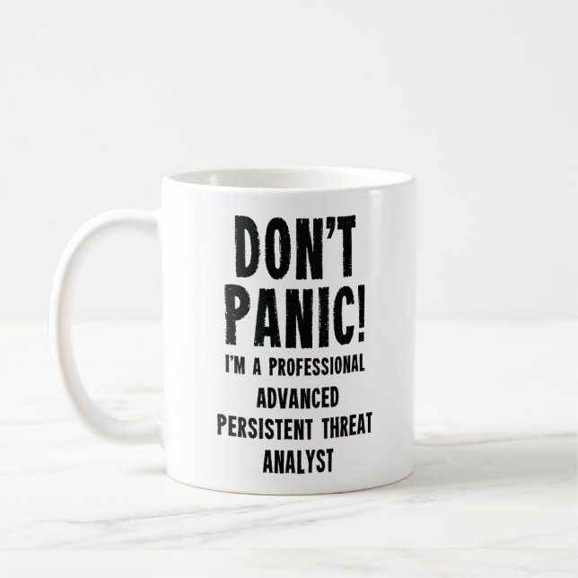 Advanced Persistent Threat Analyst Coffee Mug (Left)