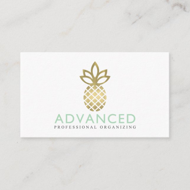 Advanced Professional Organising Custom Business Card (Front)