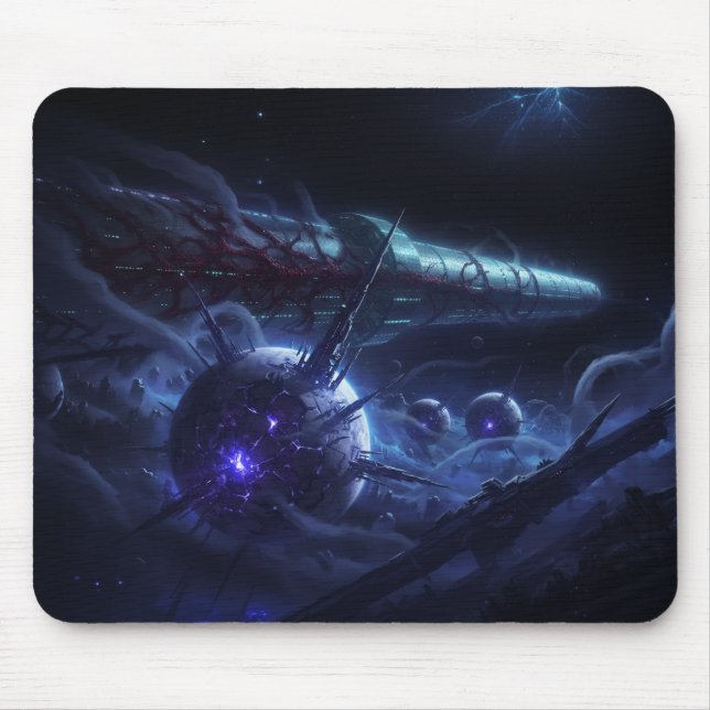 Advanced Research Submarine Navigating Mine Field Mouse Mat (Front)