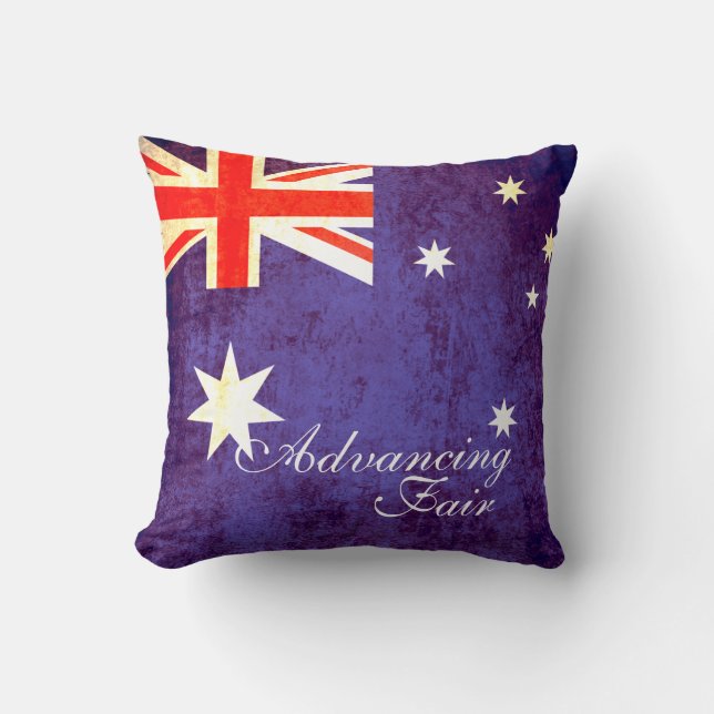Advancing Fair Australian flag pillow (Front)