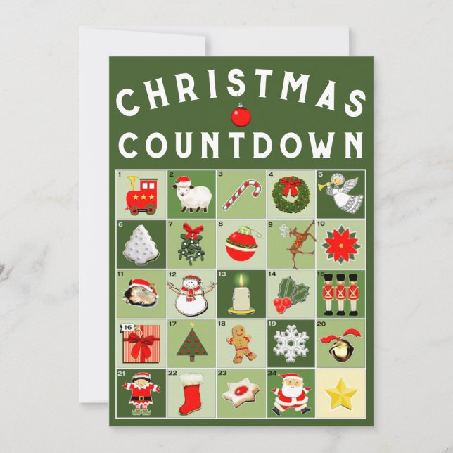 Advent Calendar Christmas Card (Front)