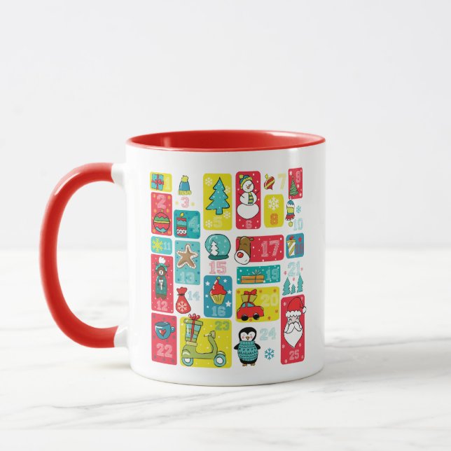 Advent Calendar Christmas Mug (Left)