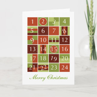 Advent Calendar Holiday Card