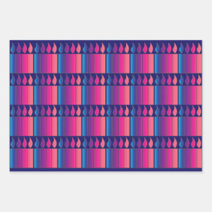 Advent Candles Holiday  Wrapping Paper Shee