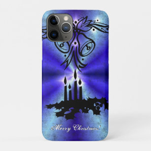 Advent, Christmas Artdeco on blue green Rainbow iPhone 11 Pro Case