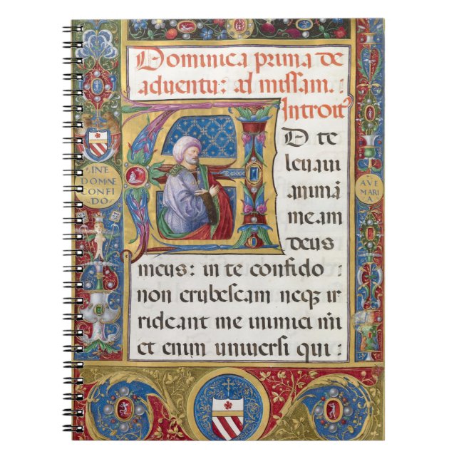 Advent Christmas Liturgy Mediaeval Manuscript Notebook (Front)