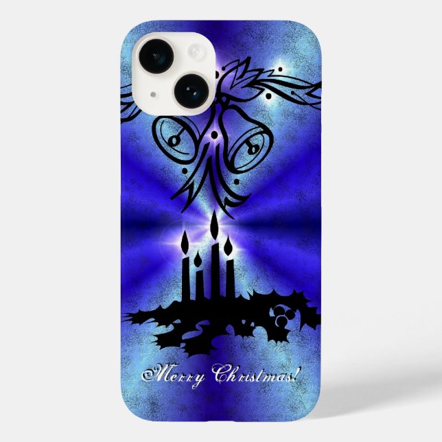 Advent, Christmas Magic on Blue Case-Mate iPhone Case (Back)