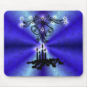 Advent, Christmas Magic on Blue Mouse Mat